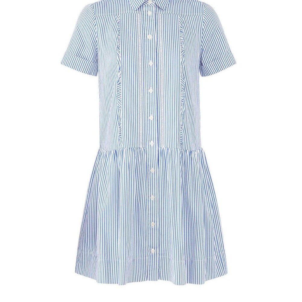Broome Street Kate Spade Women's Shirtdress Small Size striped NWOT - Picture 4 of 11